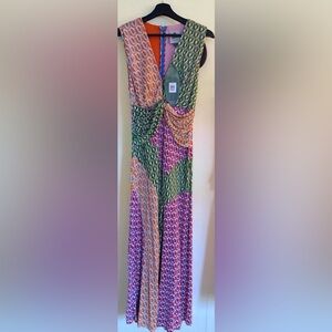 FARM Rio Multicolor Geometric Midi Dress